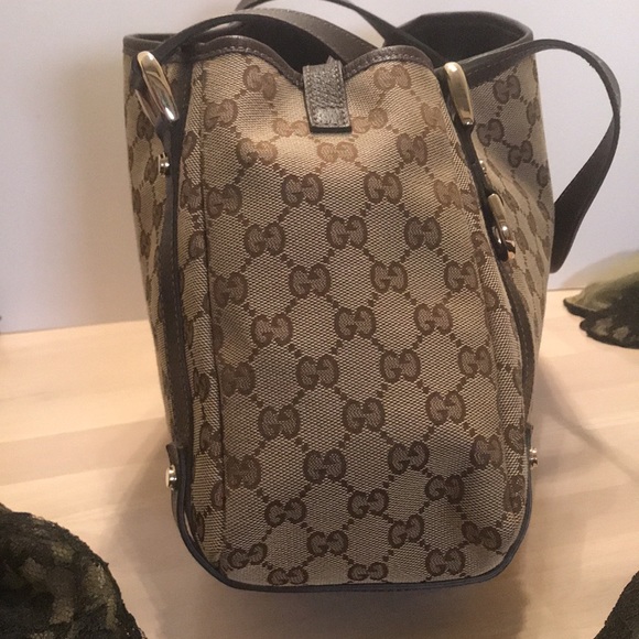 🎉HP🎉🍾FIRM EUC Gucci Abbey GG Shoulder Bag # 130736 493492 - Picture 6 of 14
